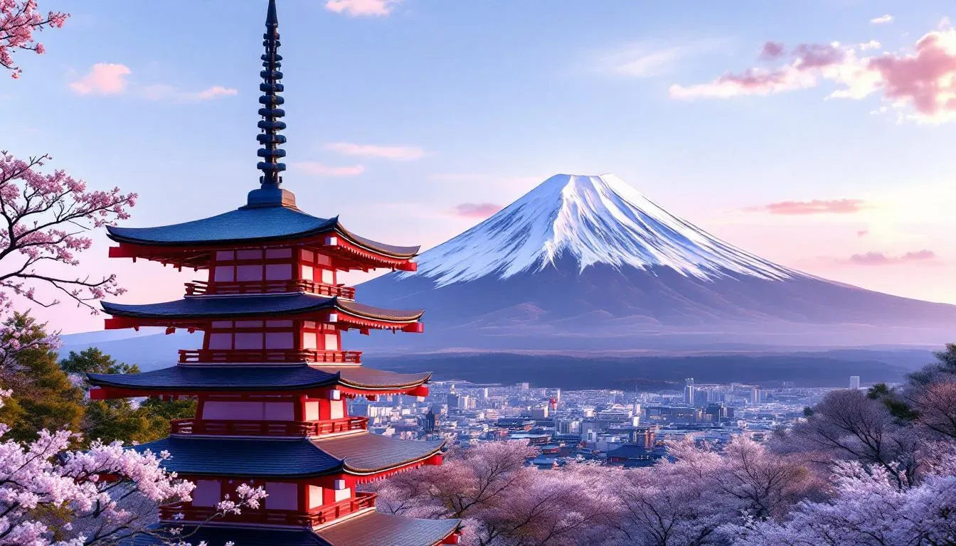 Mount Fuji Pagoda - filming location in Japan
