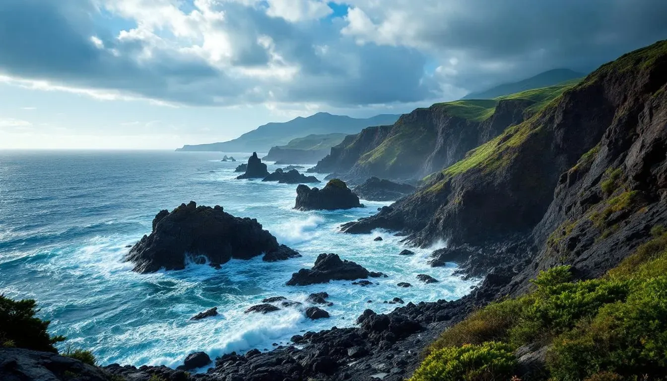 Tojinbo Cliffs - filming location in Japan