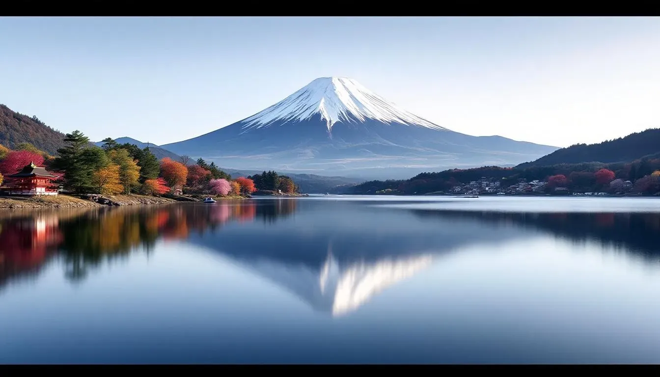 Lake Kawaguchi - filming location in Japan