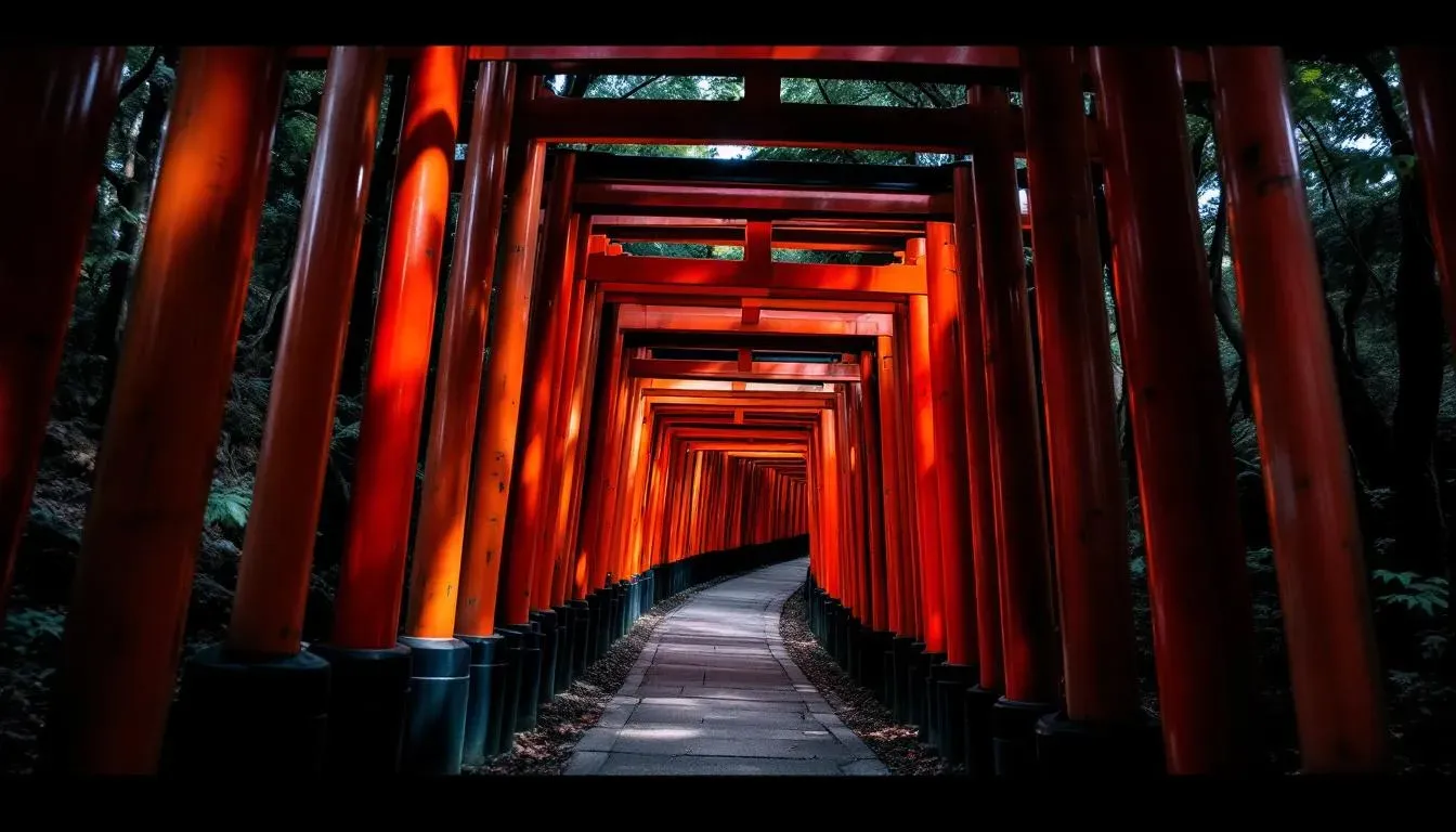 Filming in Kyoto at Fushimi Inari Shrine