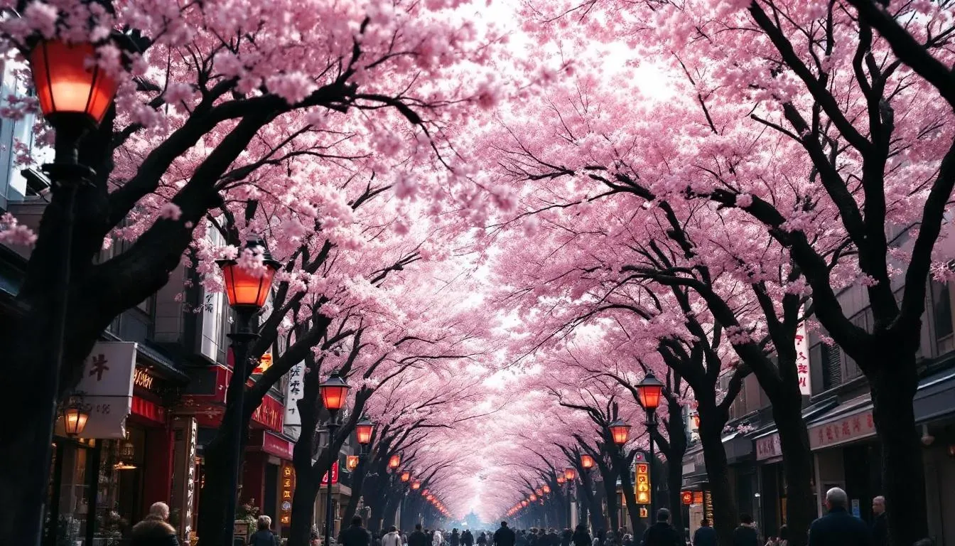 Cherry Blossoms - filming location in Japan