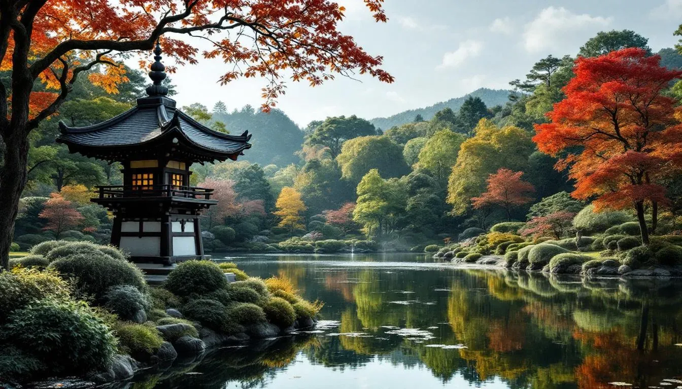Kenrokuen Garden - filming location in Japan