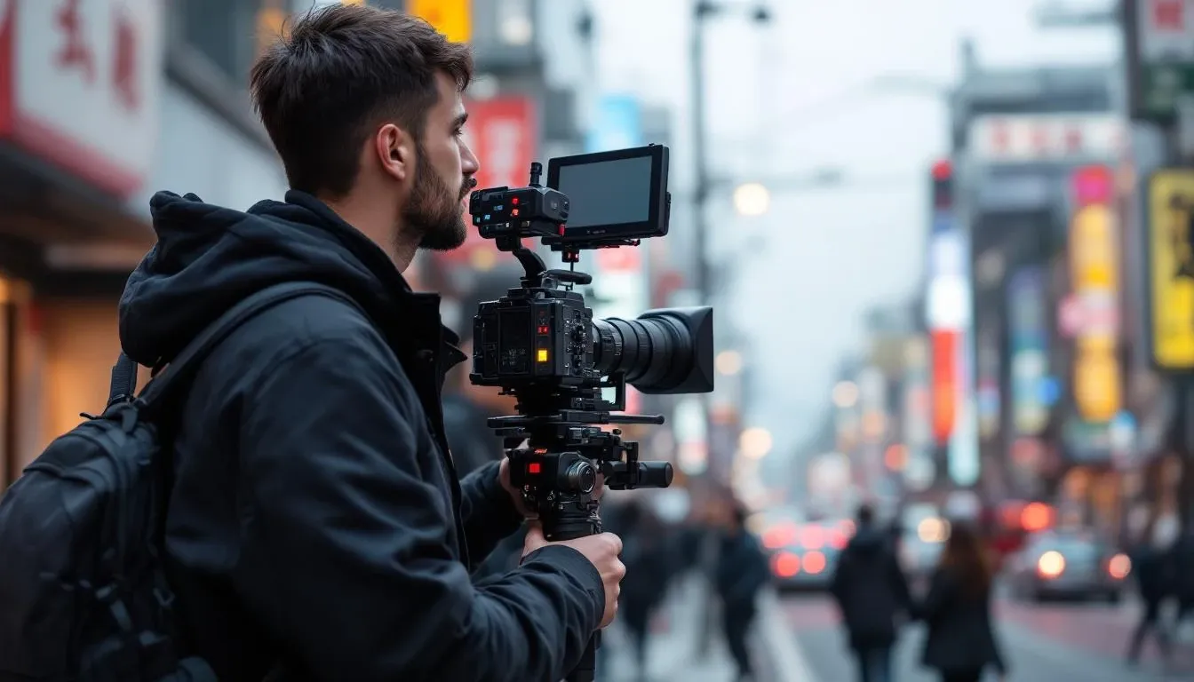 Japanese Film Crew - filming location in Japan